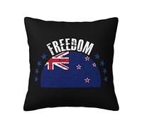 Cushion Covers The New Zealand Flag And Freedom Cushion Case Soft Pillow Cover Double Sided Printing Pillowcases For Living Room Bedroom Sofa 45X45CM