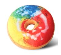 cushion， Creative Donut-Shaped|3D Print Round Seat Pad|Durable Soft|Back Support For Indoor Use(B)