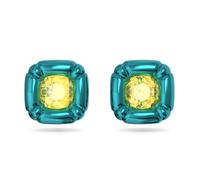 Cushion Cut Earrings Dulcis - female - Swarovski - Earrings - Green - ONE SIZE - Accessories ONE SIZE