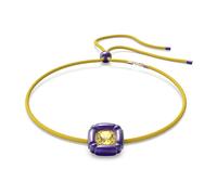 Cushion Cut Necklace - female - Swarovski - Necklaces - Yellow - ONE SIZE - Accessories ONE SIZE