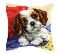 CUSHION DOGGY - Cross Stitch Kit: Cushion: Large: Doggy - Orchidea Groves & Thames Multi One Size