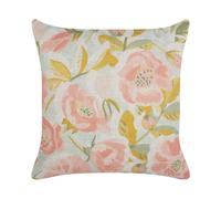 Cushion Floral Pattern 45 x 45 cm Pink and Blue ZAHRIYE