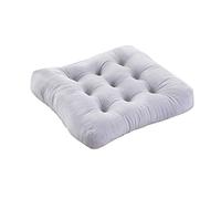 Cushion for Armchair - Thick Velvet Square Booster Pad for Office, Dining, Garden, Bedroom - Stylish Black Seating Comfort