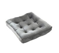 Cushion for Armchair - Thick Velvet Square Booster Pad for Office, Dining, Garden, Bedroom - Stylish Black Seating Comfort