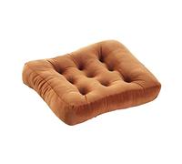 Cushion for Armchair - Thick Velvet Square Booster Pad for Office, Dining, Garden, Bedroom - Stylish Black Seating Comfort
