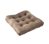 Cushion for Armchair - Thick Velvet Square Booster Pad for Office, Dining, Garden, Bedroom - Stylish Black Seating Comfort