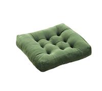 Cushion for Armchair - Thick Velvet Square Booster Pad for Office, Dining, Garden, Bedroom - Stylish Black Seating Comfort