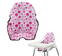 Cushion for High Chair, High Chair Cushion Compatible with IKEA Antilop highchair, Highchair Cushion Cover Easy to Fit and Fully Wipe Clean, High Chair Seat Pad Accessories (Pink)