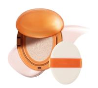 Cushion Foundation - Long-Lasting Beauty Semi-Matte Finish - Face Foundation Lightweight Concealer | for Daily Travel Dating Work Commuting Party Business Everyday Birthday Holiday