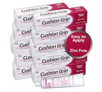 Cushion Grip Thermoplastic Denture Adhesive, 1 oz - Secure Loose-Fitting Upper and Lower Dentures and Partials | Non-Glue Adhesive, Acts Like a Soft Reliner (Pack of 10)