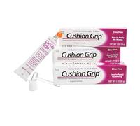 Cushion Grip Thermoplastic Denture Adhesive - Refits & Tightens Loose Dentures, Works Like a Denture Reliner for a Long-Lasting, Secure Fit, Cushions Gums, Waterproof & Zinc-Free - 1 oz (Pack of 3)