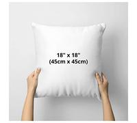 Cushion Inner Pads - Pack 1 Hollowfiber Square Pillow Stuffer Insert Fillers, Plump Hotel Quality Sham Inserts - Cotton Blend White Cover, 100% Virgin Hollow fibre Inner - 16" 18" 20" 22" 24" -18X18"