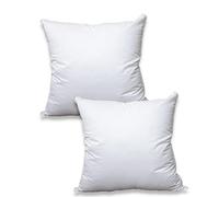 Cushion Inner Pads (Pack of 2), 35 x 35 cm (14" x 14") Cushion Stuffer Inserts, Hollowfibre Square Pillows (White)