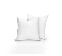 Cushion Inner Pads (Pack of 2), 65 x 65 cm (26" x 26"), Hollowfibre Pillows Inserts White Stuffers
