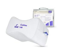 Cushion Lab Extra Dense Orthopedic Knee Pillow for Side Sleepers w/Hypoallergenic Cover - Firm Leg Support for Hip, Pregnancy, Sciatica, Joint, Spine, Back Pain Relief - Memory Foam Contour Wedge