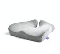 Cushion Lab Patented Pressure Relief Seat Cushion for Long Sitting Hours on Office/Home Chair, Car, Wheelchair - Extra-Dense Memory Foam for Hip, Tailbone, Coccyx, Sciatica - Light Grey