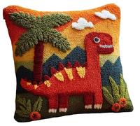 Cushion Latch Hook Cushion Kits For Adults Beginners,Dinosaurs At Sun