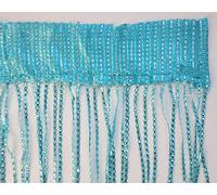 cushion mania Hanging Braided Curtain String Door Window Curtains Tassel Fly Screen Panel (TURQUOISE BLUE)