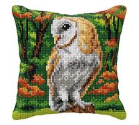 Cushion OWL - Cross Stitch Kit: Cushion: Owl - Orchidea
