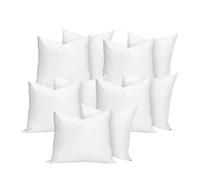 Cushion Pad Sham Filler - Bounce Back Pillow Insert Inner, Hypoallergenic Pure White Hollowfibre Soft Stuffing Cushions 60cm x 60cm (Set of 10| 24" x 24")
