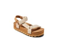 Women's Reef Women's Cushion Rem Hi Sandal Crochet Natural - Cream - Size: 8