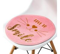 cushion， Round Creative Cartoon Pattern|All-Season Soft Cozy Chair Pad|Bohemia Stylish With Non-Slip Bottom(T,33x33cm)