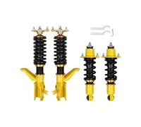 Cushion Rubber 2pcs Adjustable Damper Coilovers Shocks Springs Kit For Acura For RSX 2002-2006 Coilover Struts EGR-1100 Air Shock Absorber(Gold)