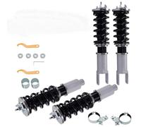 Cushion Rubber Coilover Kits For Civic For EK EJ 1996-2000 24 Ways Adjustable Damper Shock Absorber Gray Air Shock Absorber
