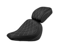 Cushion Saddle Seat Motorcycle Two-Up Driver Passenger Seat Front Rear Cushions For Softail For Fat Boy FLFB FLFBS 18-Up For Breakout FXBR