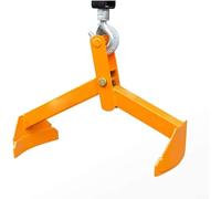 Cushion Vertical Oil Drum Lifting Clamp,Alloy Steel Barrel Hook Spreader Drum Lifter Sheet Metal Clamp Max 1000 Lb 30-55 Gallon,for Lifting and Transporting(A)