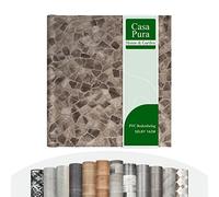 Cushion Vinyl Flooring Rolls by The Metre, Wood Effect, Tile Effect, Stone Effect PVC Flooring, Foam Cushion Lino Floor Covering for Kitchen, Bathroom, Living Room (Selby 162m, 200 x 500 cm)