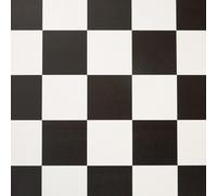Cushion Vinyl Flooring Sheet Black and White Checkerboard Lino Roll Kitchen Bathroom Tile Effect Non Slip Flooring 2m & 3m Width (Dublin, 6.5m x 2m)