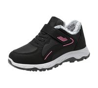 cushion walk ankle boots Womens Winter Snow Boots Waterproof Wide Fit Shoes Comfortable Fluffy Faux Fur Lined Ankle Booties Slip on Anti-slip Walking Boot Support Orthopedic Sneakers Pink 5