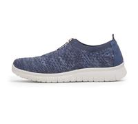 Cushion Walk Astrid Womens Blue Zip Up Knit Shoe - Size 4 UK - Blue