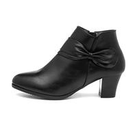 Cushion Walk Ava Womens Black Heeled Boot - Size 5 UK - Black