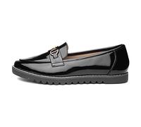 Cushion Walk Carrie Womens Black Patent Loafer - Size 8 UK - Black