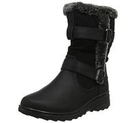 Cushion Walk Fur Lined Soft Lightweight Flexible Zip Buckle Ladies Boots UK 3-8 (UK 8 EU 41, Black)