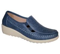 Cushion Walk Ladies Slip-on Casual Summer Lightweight Comfy Shoes in Sizes 3-8 (Navy, UK Footwear Size System, Adult, Women, Numeric, Medium, 6)