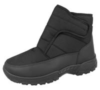 Cushion Walk Mens Thermo-Tex Fleece Lined Ankle Snow Boots (Black, 7 UK, numeric_7)