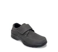 Cushion Walk Men's Touch Fasten Wide Fit Shoe With Gel Pad in Grey | Size: 8 Cushion Walk Grey 8