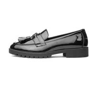 Cushion Walk Shanghai Womens Black Shiny Loafer