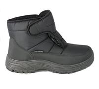 Cushion Walk Thermo-Tex Fleece Lined Men's Snow Boots Size 7-11 (10 UK / 44.5 EU, Black)