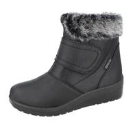 Cushion Walk Thermo-Tex Fur Lined Womens Snow Boots Ladies Snug Warm Fashion Ankle Boots Size 3-8 (5 UK / 38 EU, Black)