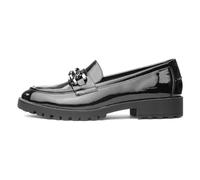 Cushion Walk Tokyo Womens Black Shiny Loafer - Size 4 UK - Black