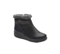 Cushion Walk Winter Warm Lined Ankle Boots Womens Padded UK 4-8 (Whitney Black, 7, UK Footwear Size System, Adult, Women, Numeric, Medium, 7)