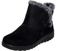 Cushion Walk Womens Ladies Lightweight Fur Lined Girls Warm Casual Comfort Winter Ankle Boots UK Sizes 3-8 (UK 5, Black)