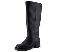 CUSHIONAIRE Sawyer Tall Chunky Heel Womens Boots - Pull On Casual Knee High Boots for Women, Black, 4.5 UK