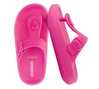 CUSHIONAIRE Women's Flo Thong Recovery Cloud Pool Slide Sandal with +Comfort