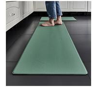 Cushioned Anti-Fatigue Mat, Non-Skid Waterproof Wipeable Thickened Comfort Standing Foam Mat - For Kitchen, Floor, Home, Office, Sink, Laundry (Size:45cm × 75cm, Color:Green)