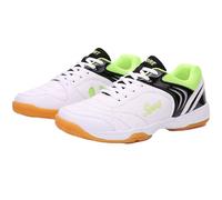 Cushioned Badminton Shoes,Indoor Court Training Shoes,Squash Tennis Shoe,Volleyball Pickleball Sneakers,Anti Slip,Breathable,Lightweight,for Indoor Court,All Kinds of Sports Green